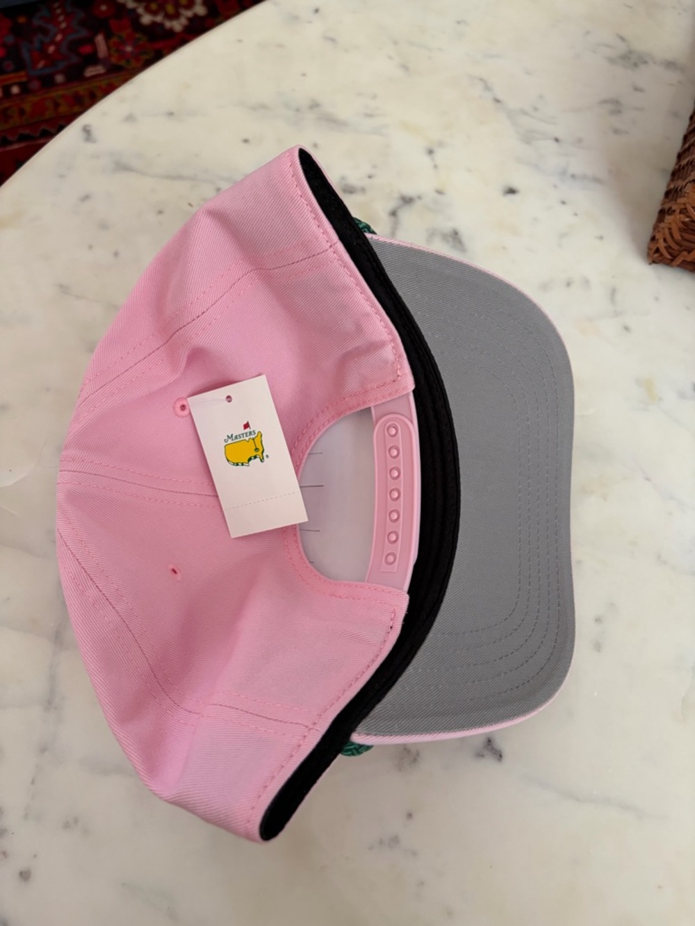 Masters "Azalea" Pink and Green Rope Hat - Picture 3 of 4